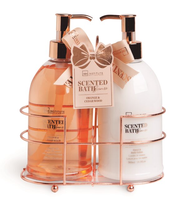 Gift Set Scanded Bath Bronze Tray