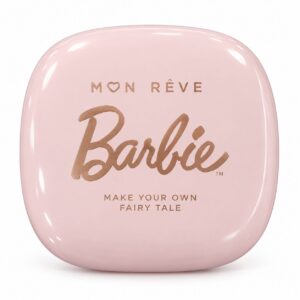 MON RÊVE Barbie – Διπλός Φορητός Καθρέφτης LED με Μεγέθυνση 10× & Φόρτιση USB-C